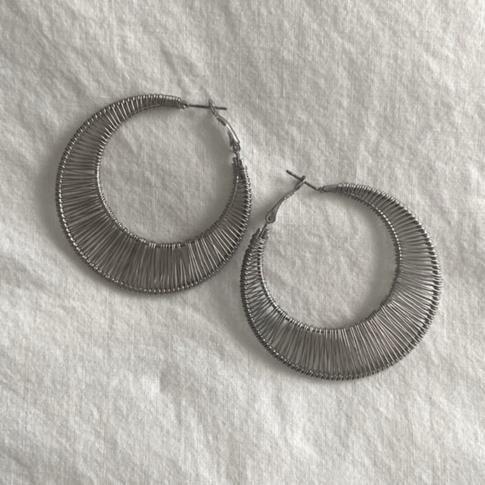 Silver Hoop Earings